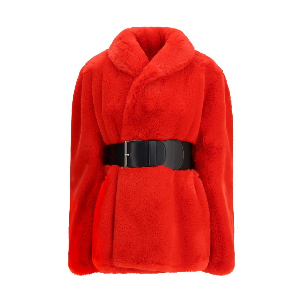 Balenciaga Red Polyester Coat