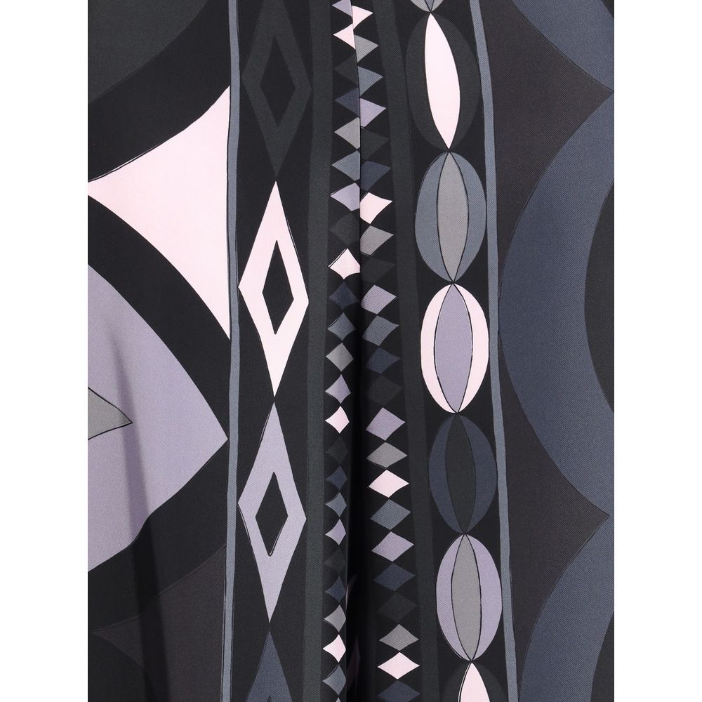 Emilio Pucci Multicolor Silk Casual Pants