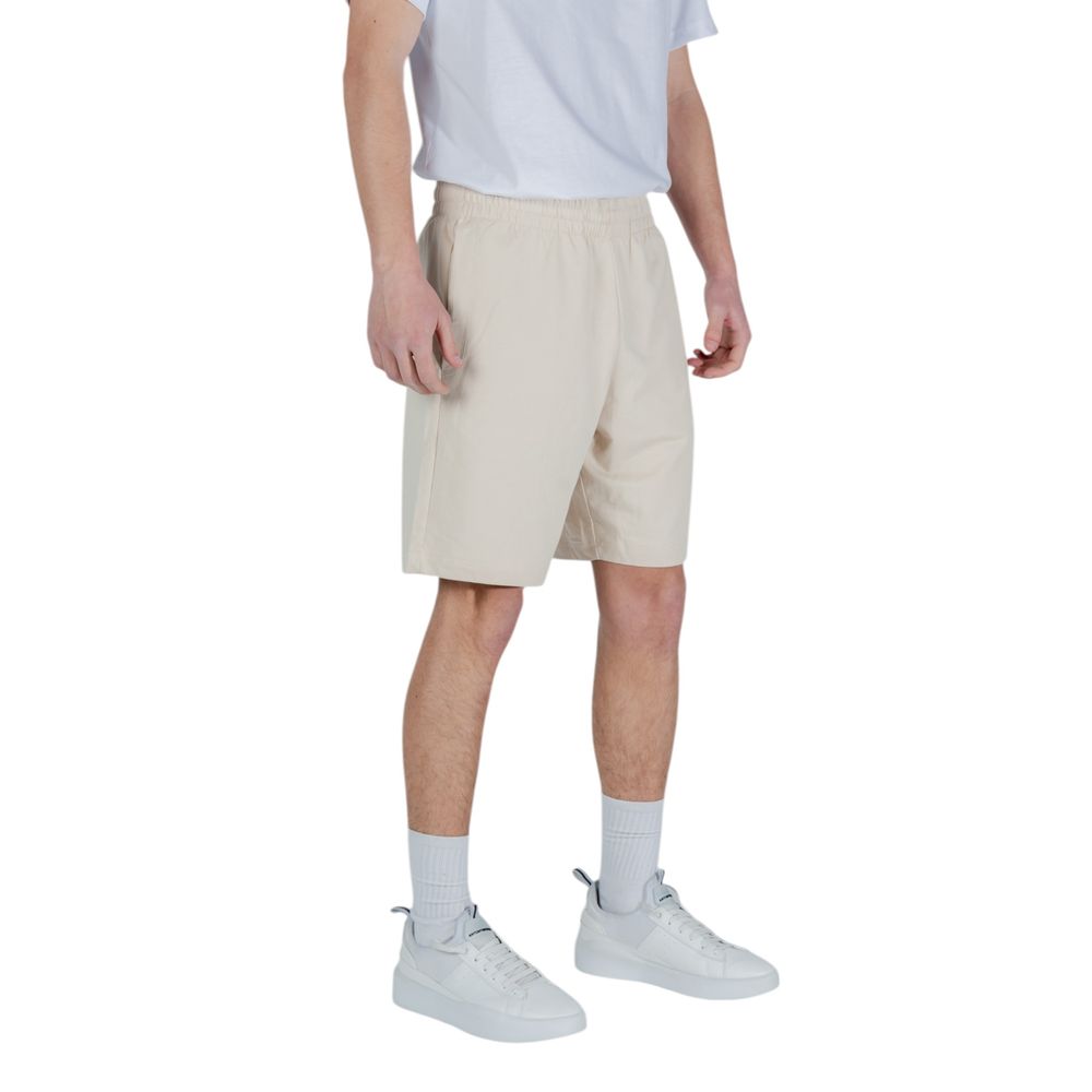 EA7 Emporio Armani Beige Cotton Bermuda Shorts