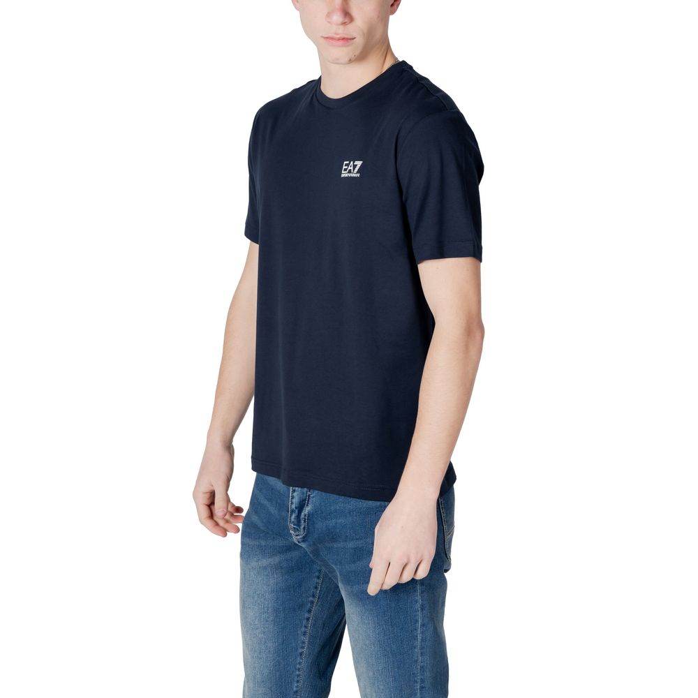 EA7 Emporio Armani Blue Cotton T-Shirt