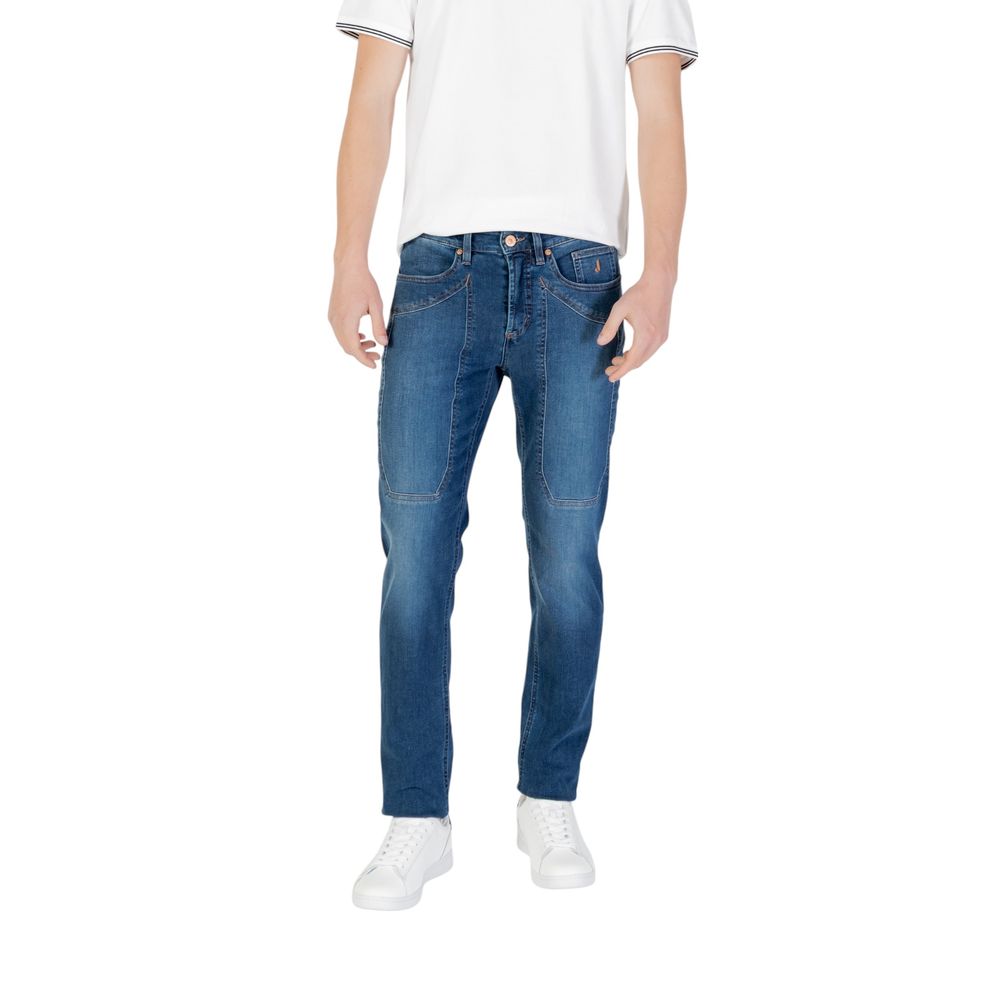 Jeckerson Blue Cotton Skinny Jeans
