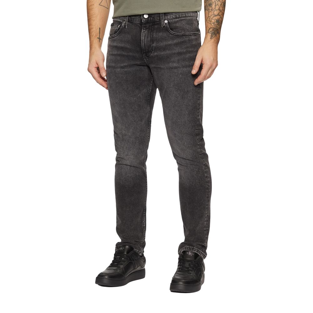 Calvin Klein Jeans Gray Cotton Skinny Jeans