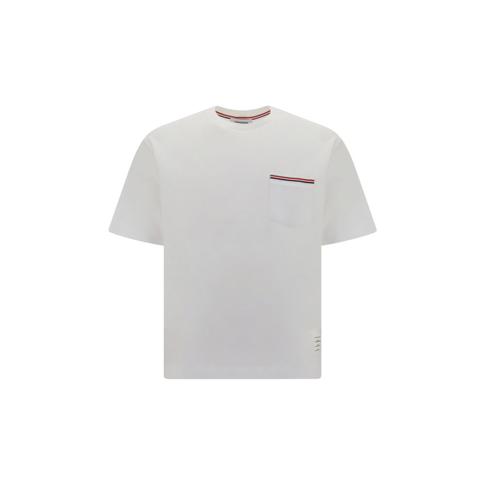 Thom Browne White Cotton T-Shirt