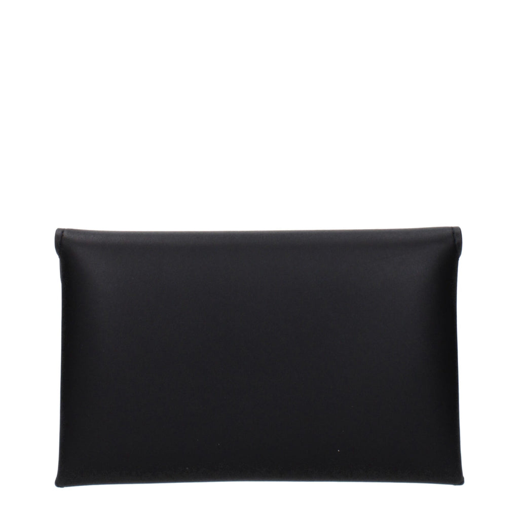 Michael Kors Black Leather Clutch Bag