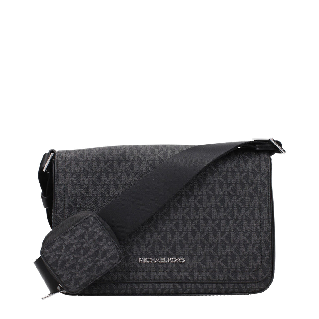 Michael Kors Black Fabric Crossbody Bag