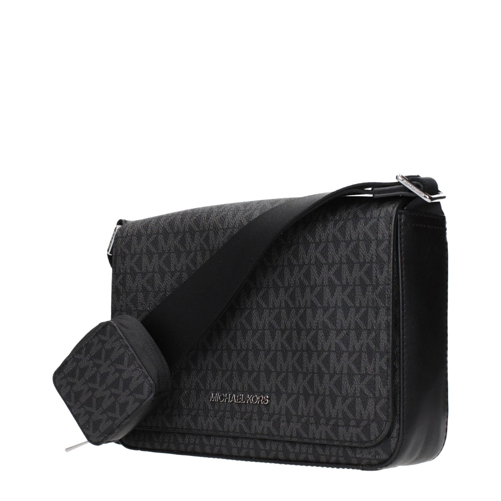 Michael Kors Black Fabric Crossbody Bag