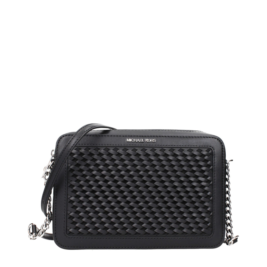 Michael Kors Black Leather Crossbody Bag