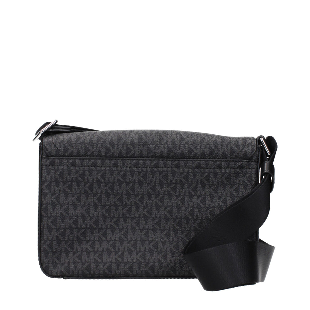 Michael Kors Black Fabric Crossbody Bag