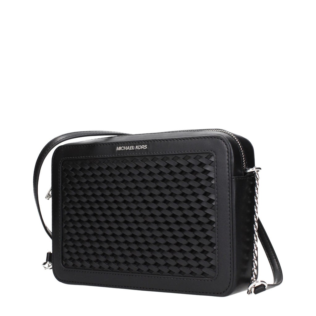 Michael Kors Black Leather Crossbody Bag