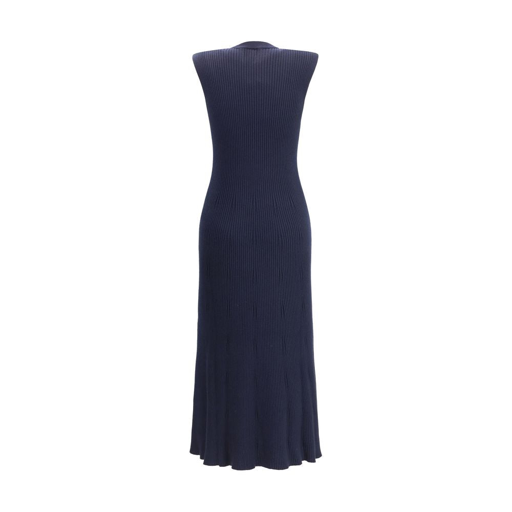 SA SU PHI Blue Cashmere Casual Dress