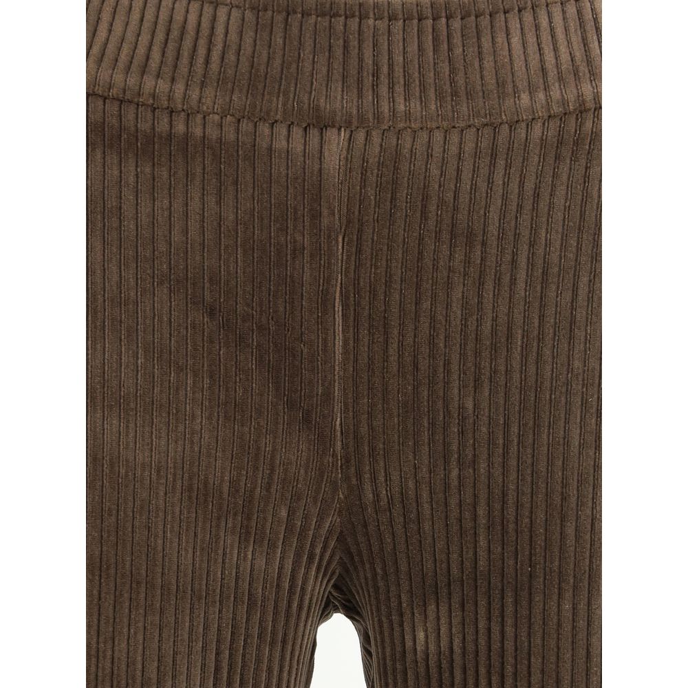 Avenue Montaigne Brown Cotton Casual Pants