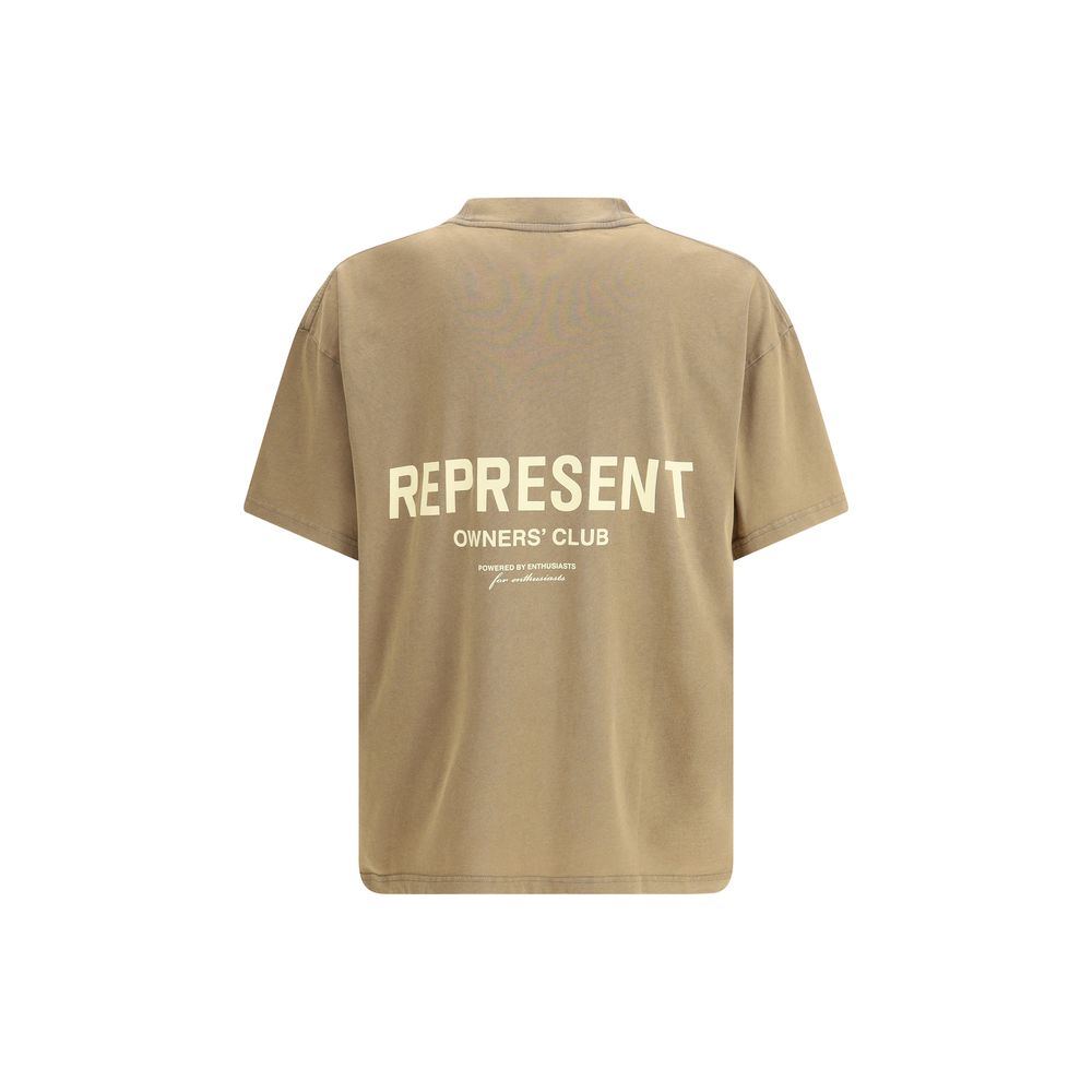 Represent Brown Cotton T-Shirt