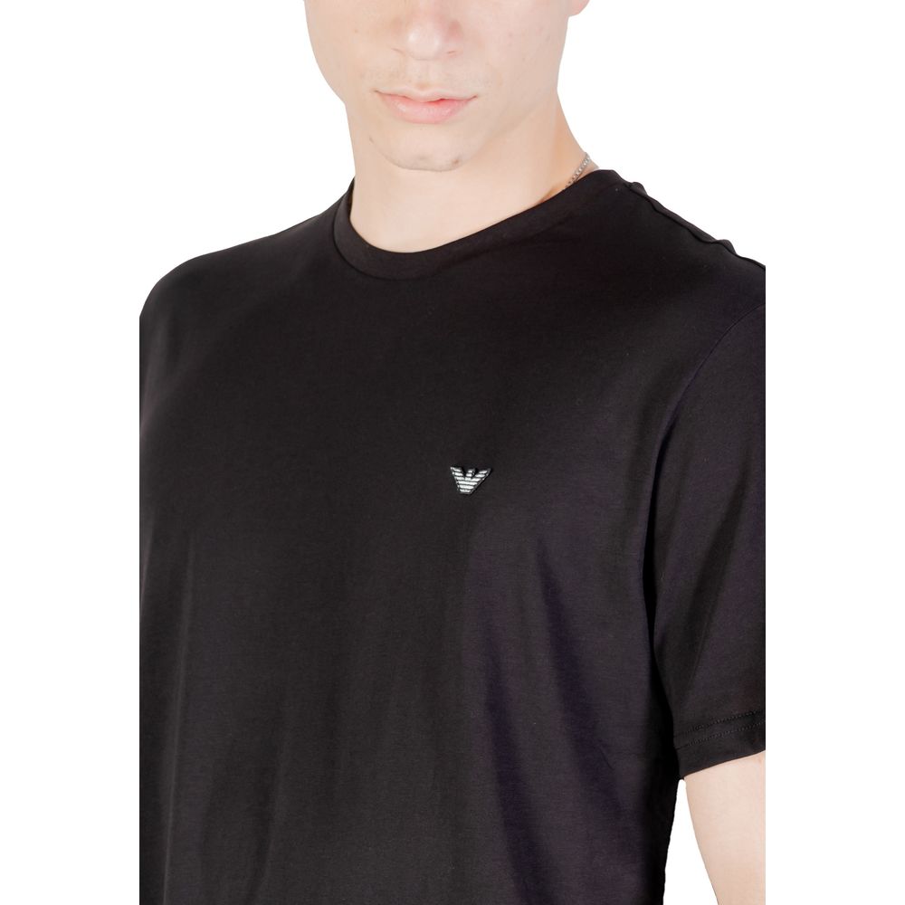 Emporio Armani Underwear Black Cotton T-Shirt