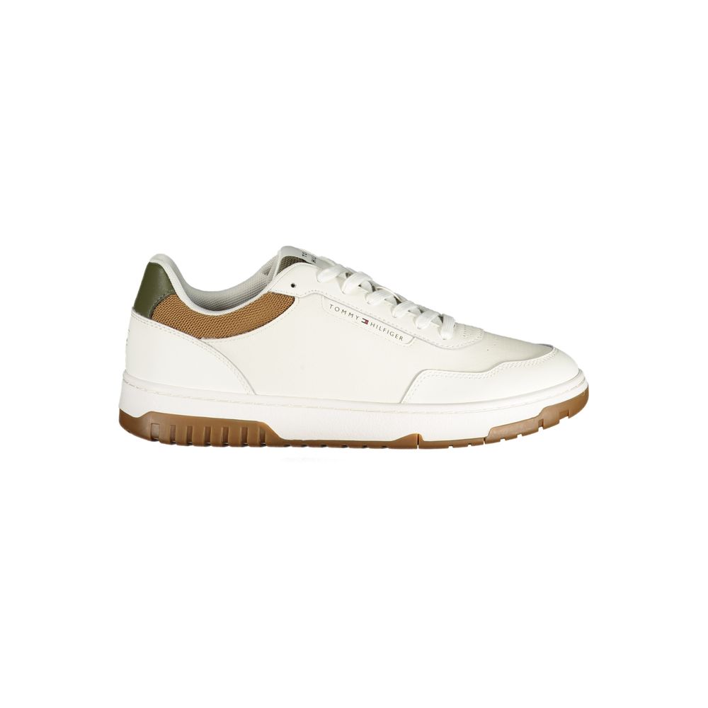 Tommy Hilfiger White Leather Men Sneaker