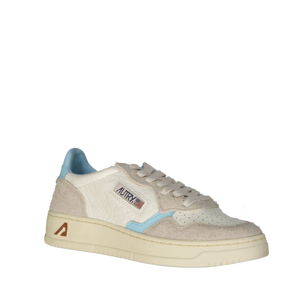 Autry White Leather Low Top Sneakers