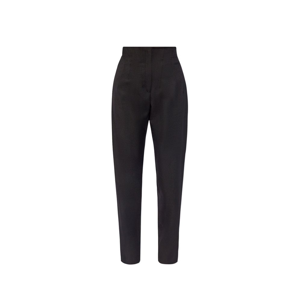 Alaïa Black Elastane Casual Pants