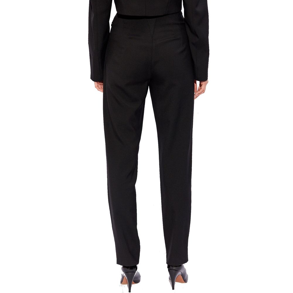 Alaïa Black Elastane Casual Pants