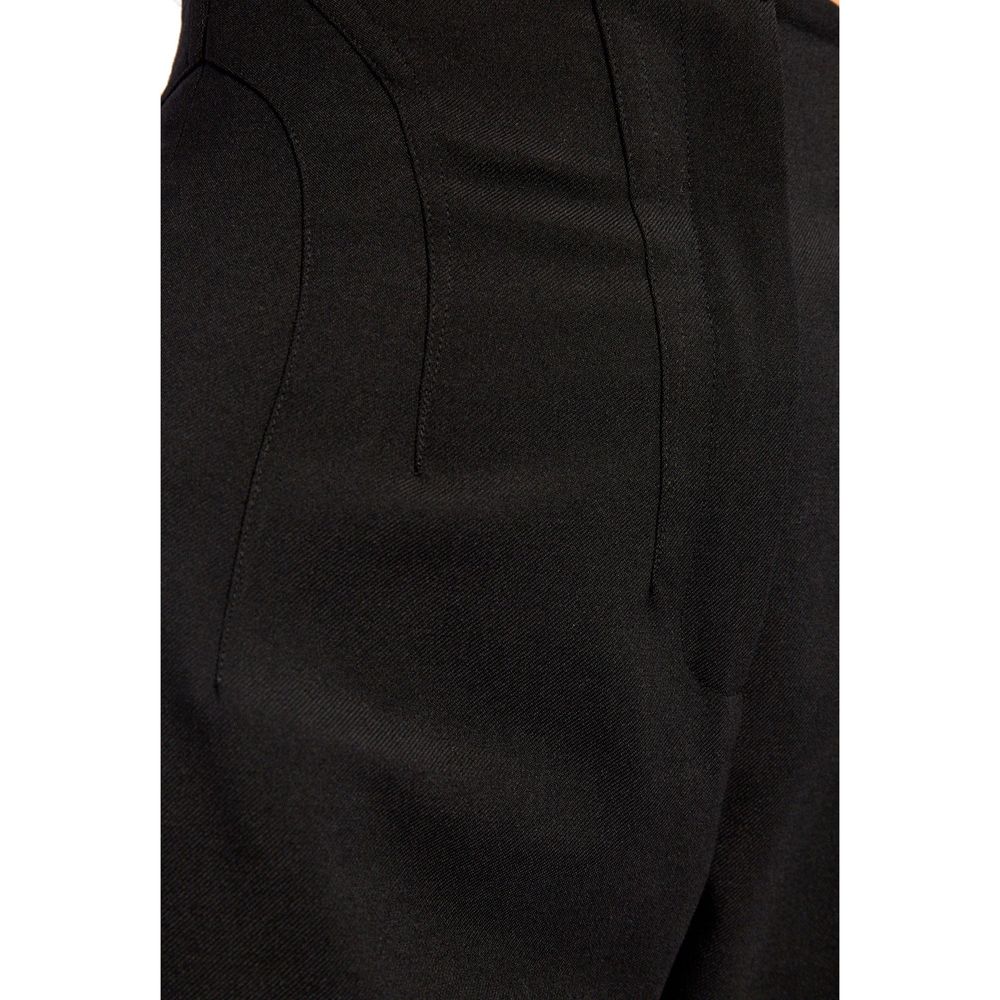 Alaïa Black Elastane Casual Pants