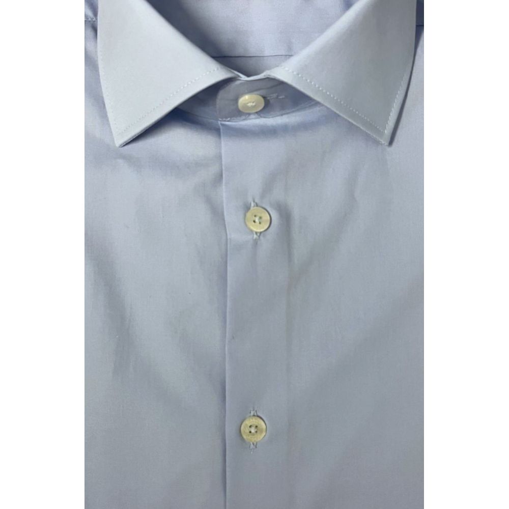 Baldinini Trend Light Blue Cotton Shirt