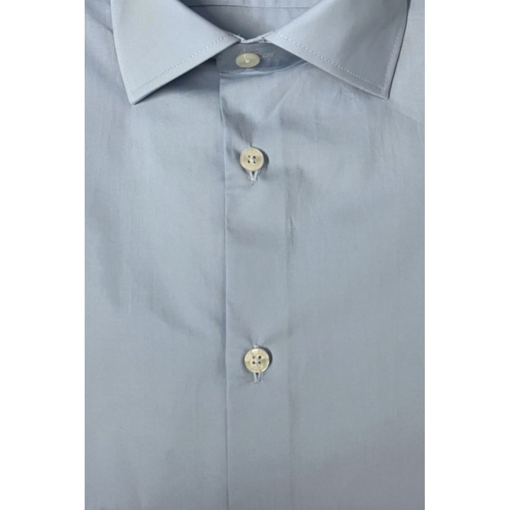 Baldinini Trend Light Blue Cotton Shirt