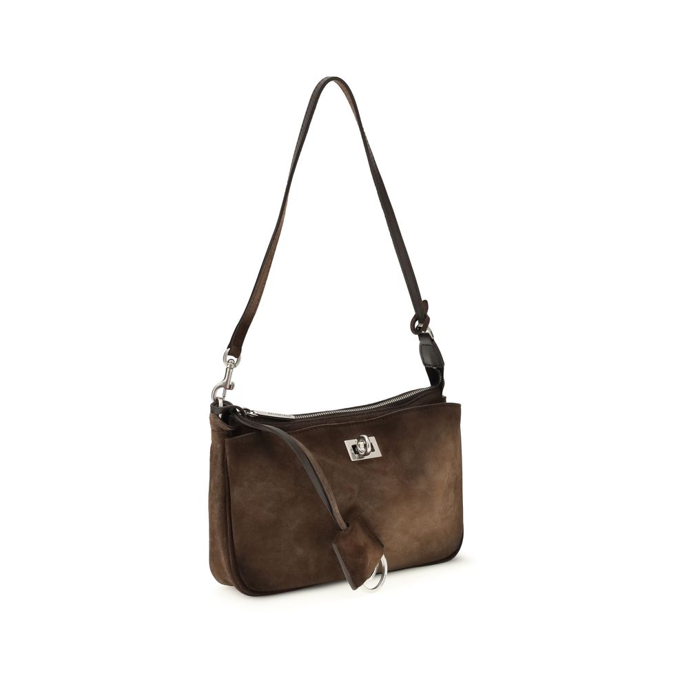 Balenciaga Brown Calf Leather Bos Taurus Clutch Bag