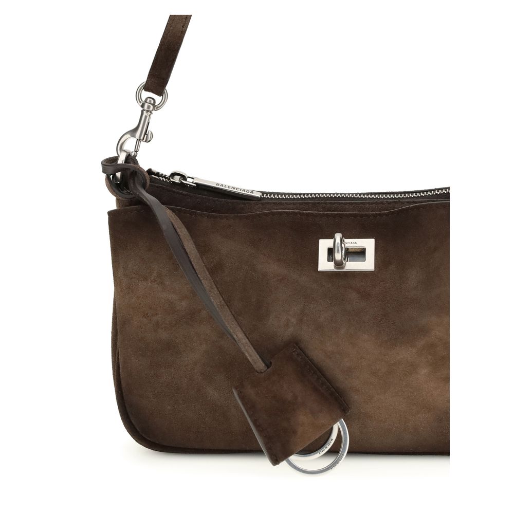 Balenciaga Brown Calf Leather Bos Taurus Clutch Bag