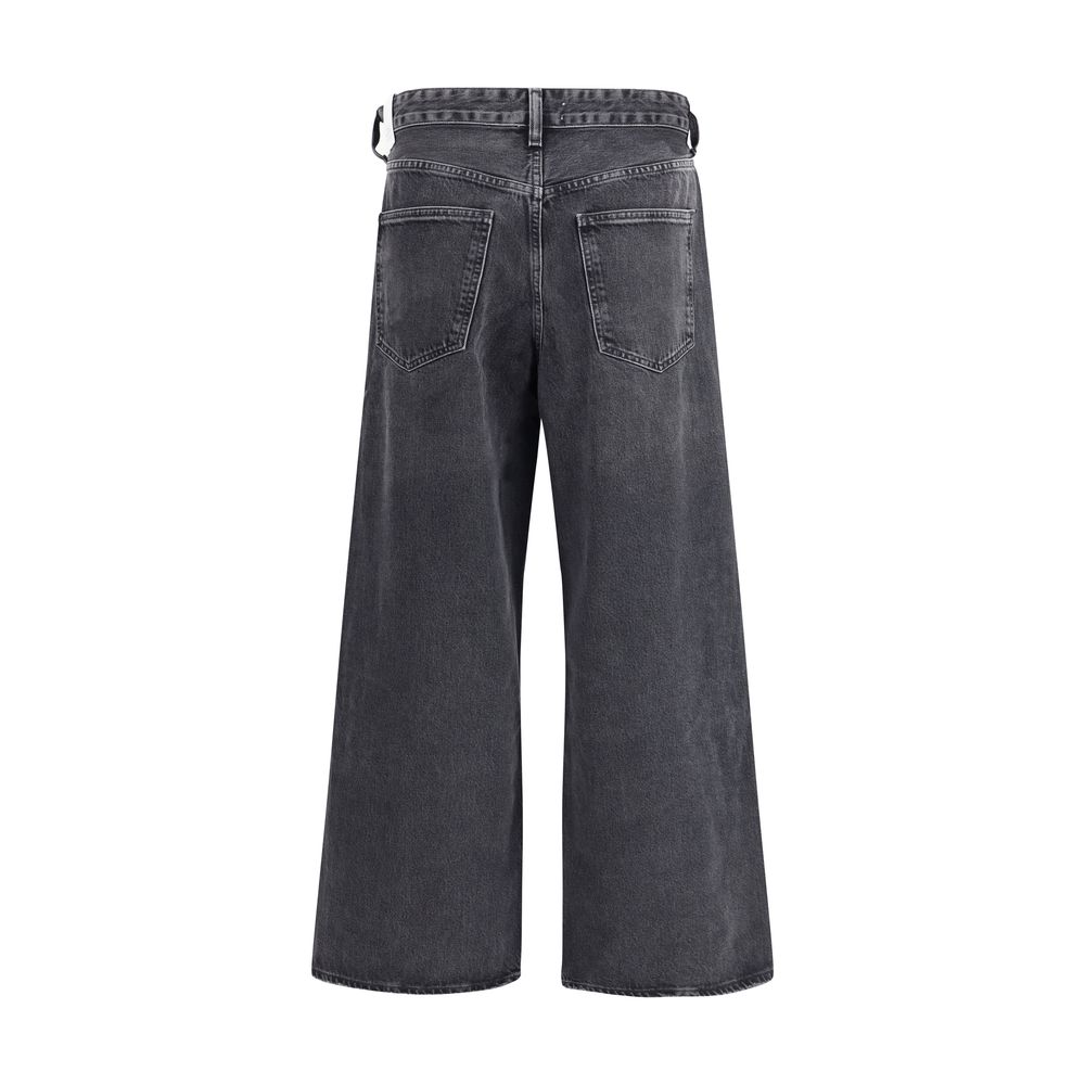 Agolde Gray Cotton Jeans Denim