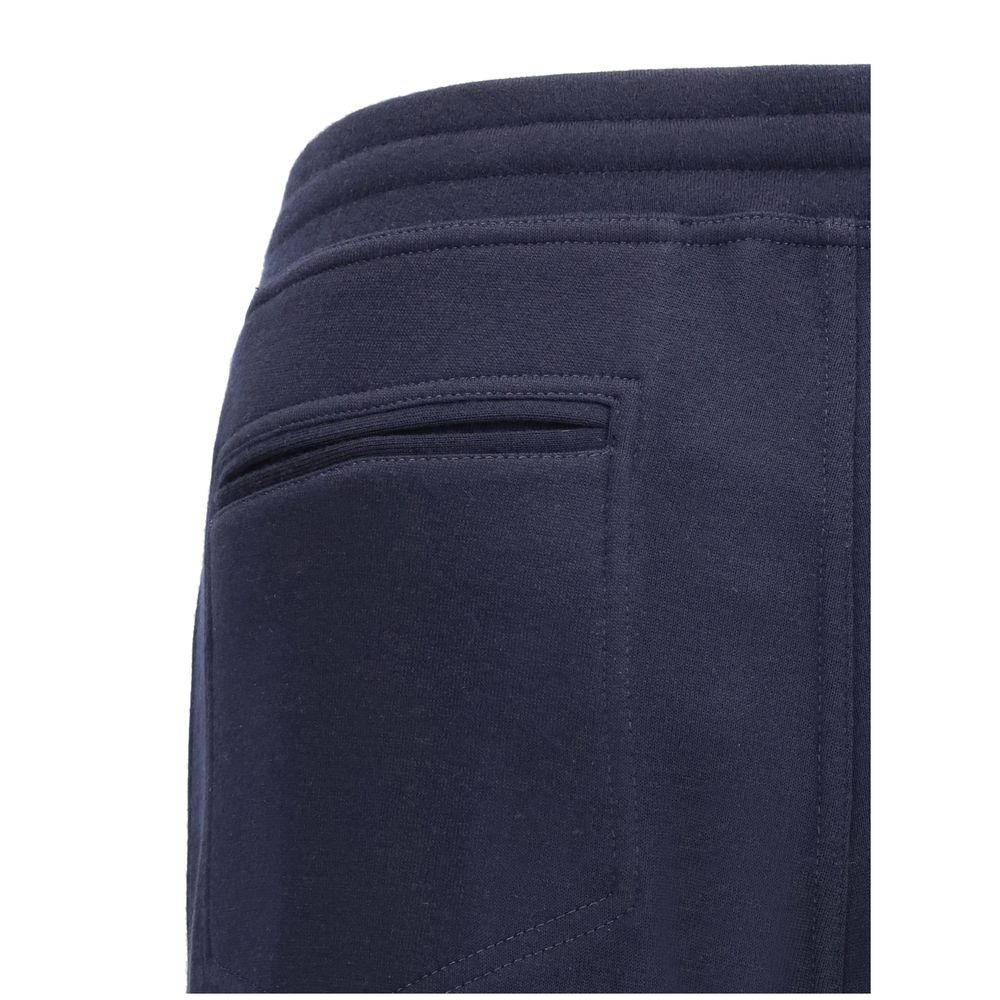 Brunello Cucinelli Blue Cashmere Casual Pants