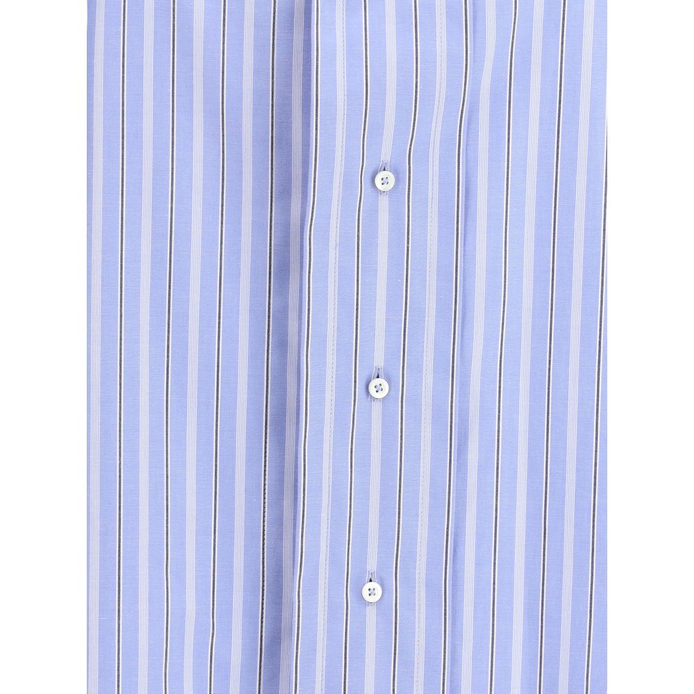 Margiela Light Blue Cotton Pattern Shirt