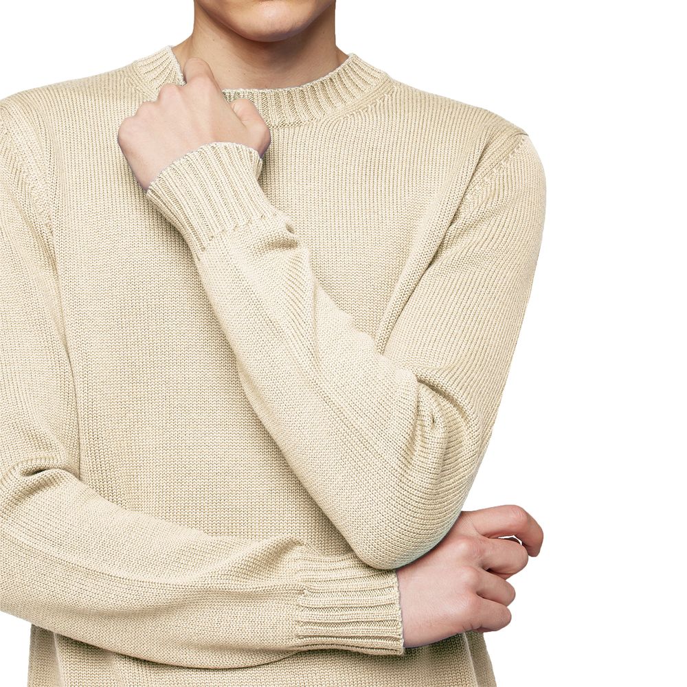 Alpha Studio White Cashmere Sweater