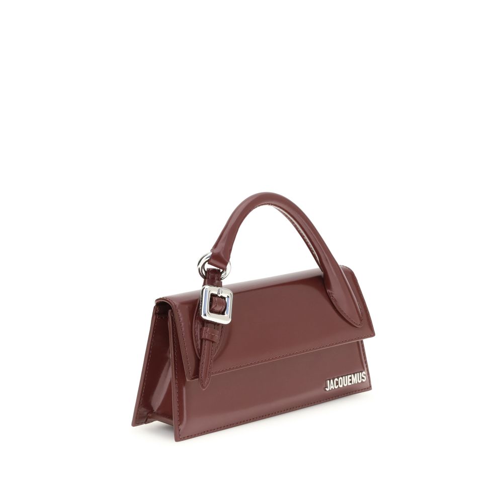 Jacquemus Bordeaux Calf Leather Bos Taurus Handbag