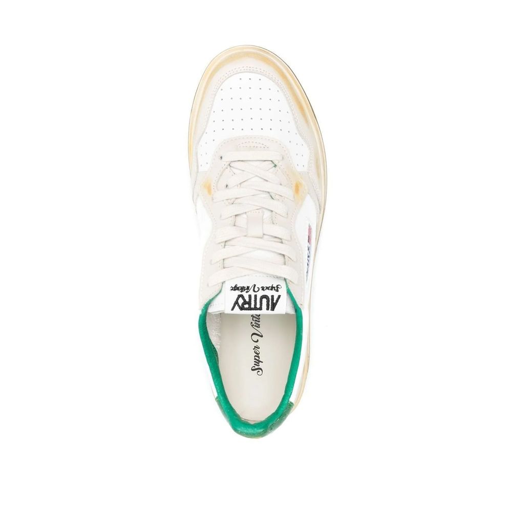 Autry White Leather Low Top Sneakers