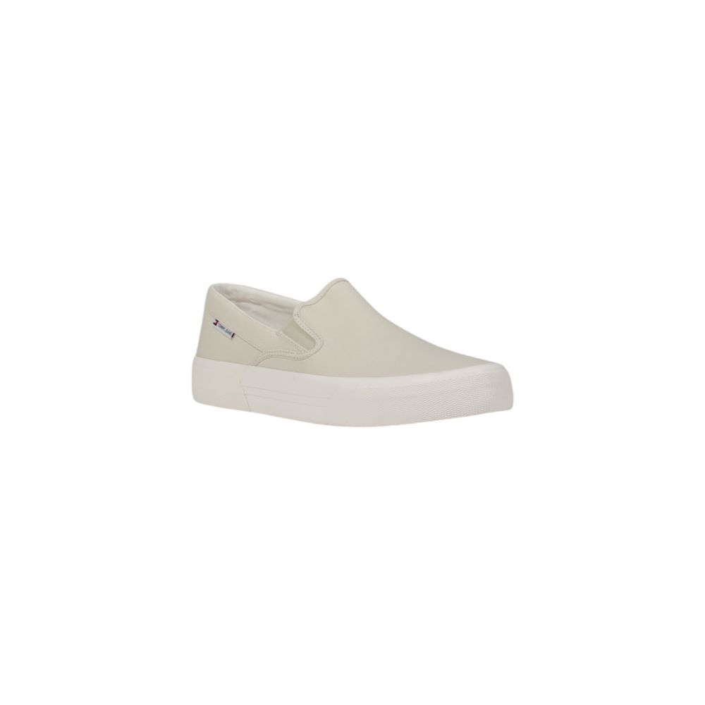 Tommy Hilfiger Jeans Beige Recycled Cotton Slip-On Loafers