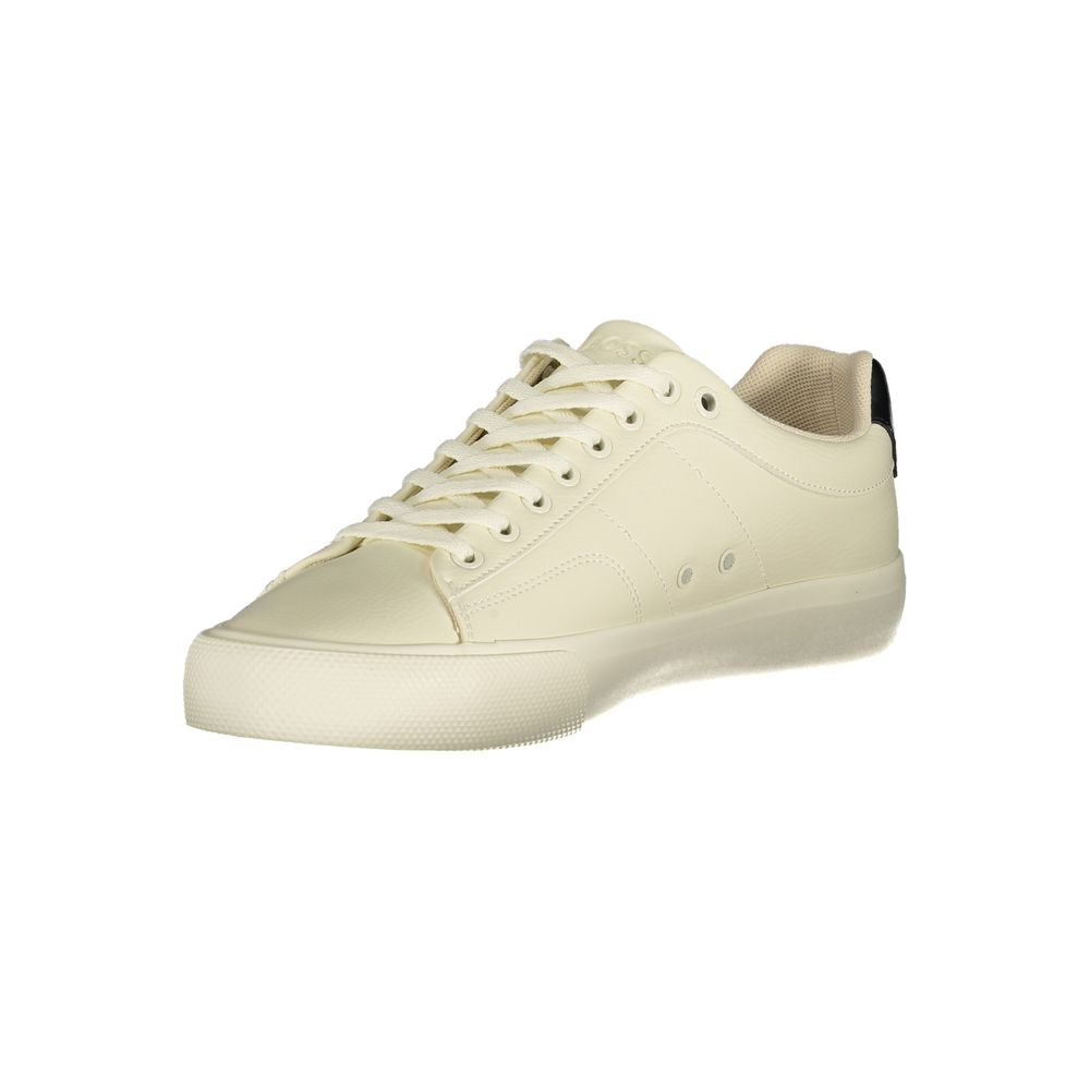 Hugo Boss White Polyester Sneaker